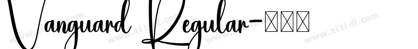 Vanguard Regular字体转换